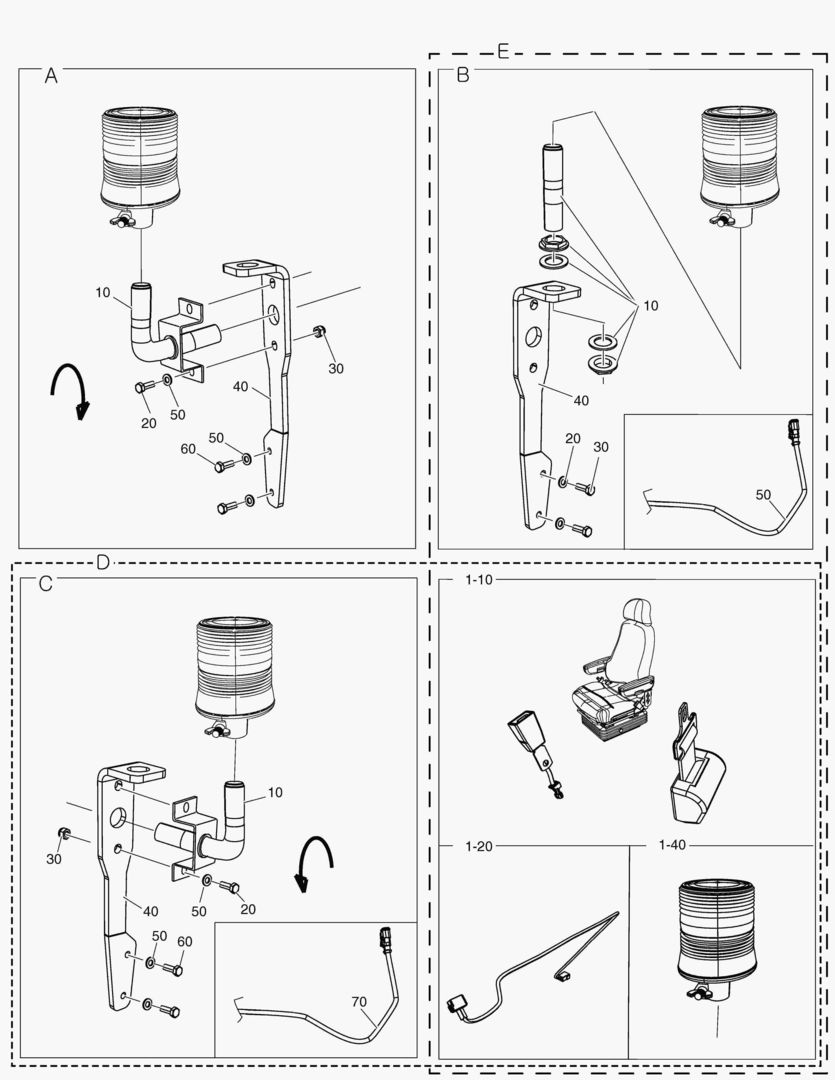 Спецтехника G500-320 ROOF BEACONS SOLUTION [8X1152~]