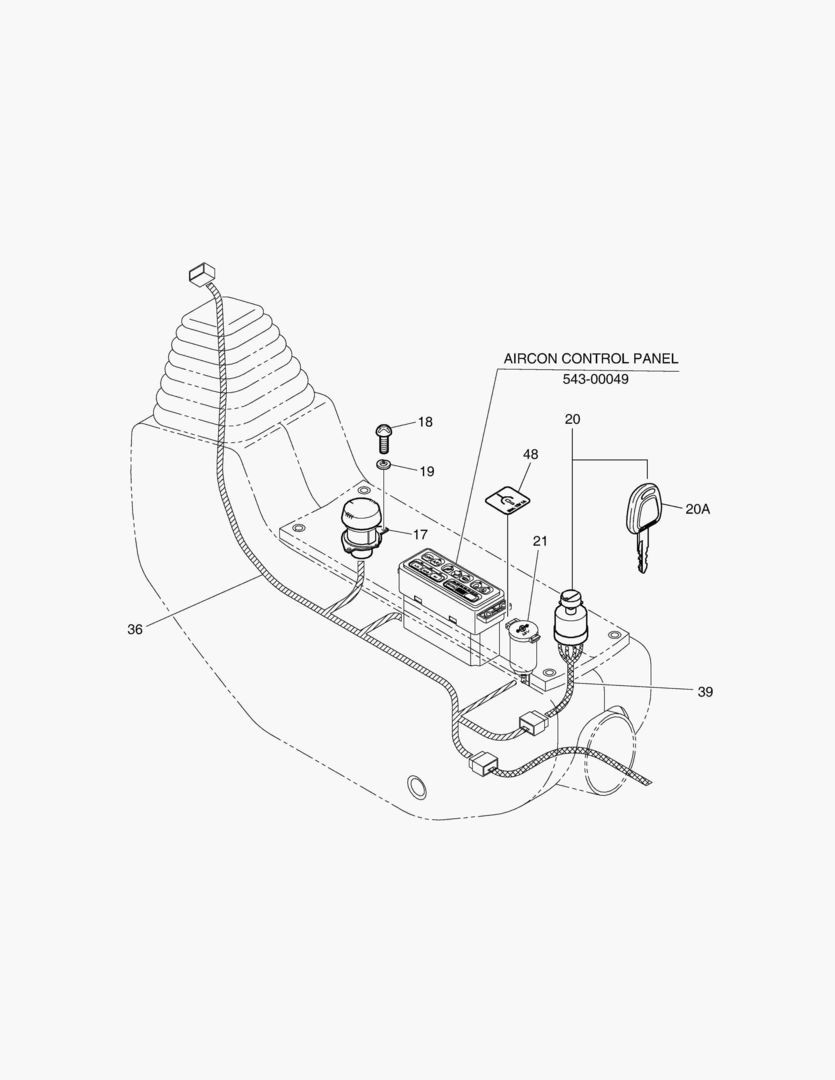 ЭЛЕКТРИЧЕСКИЕ ЗАПЧАСТИ(2)-ПУЛЬТ УПРАВЛЕНИЯ(ПРАВОСТОРОННИЙ)
