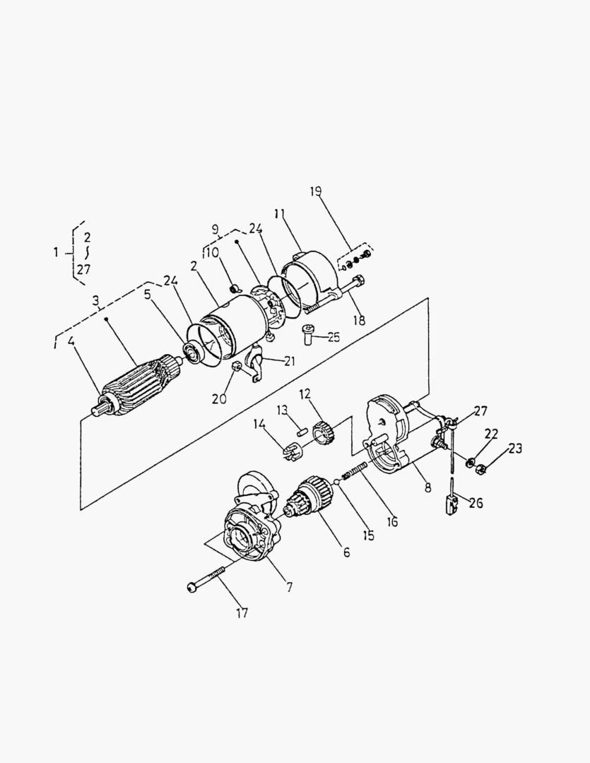 СТАРТЕР(КОМПЛЕКТУЮЩИЕ ИЗДЕЛИЯ)