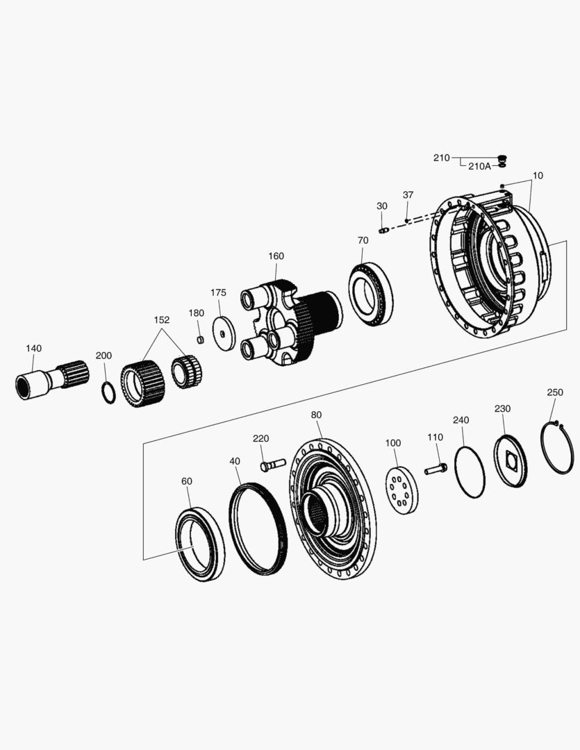 3400 OUTPUT - REAR AXLE(OPEN)