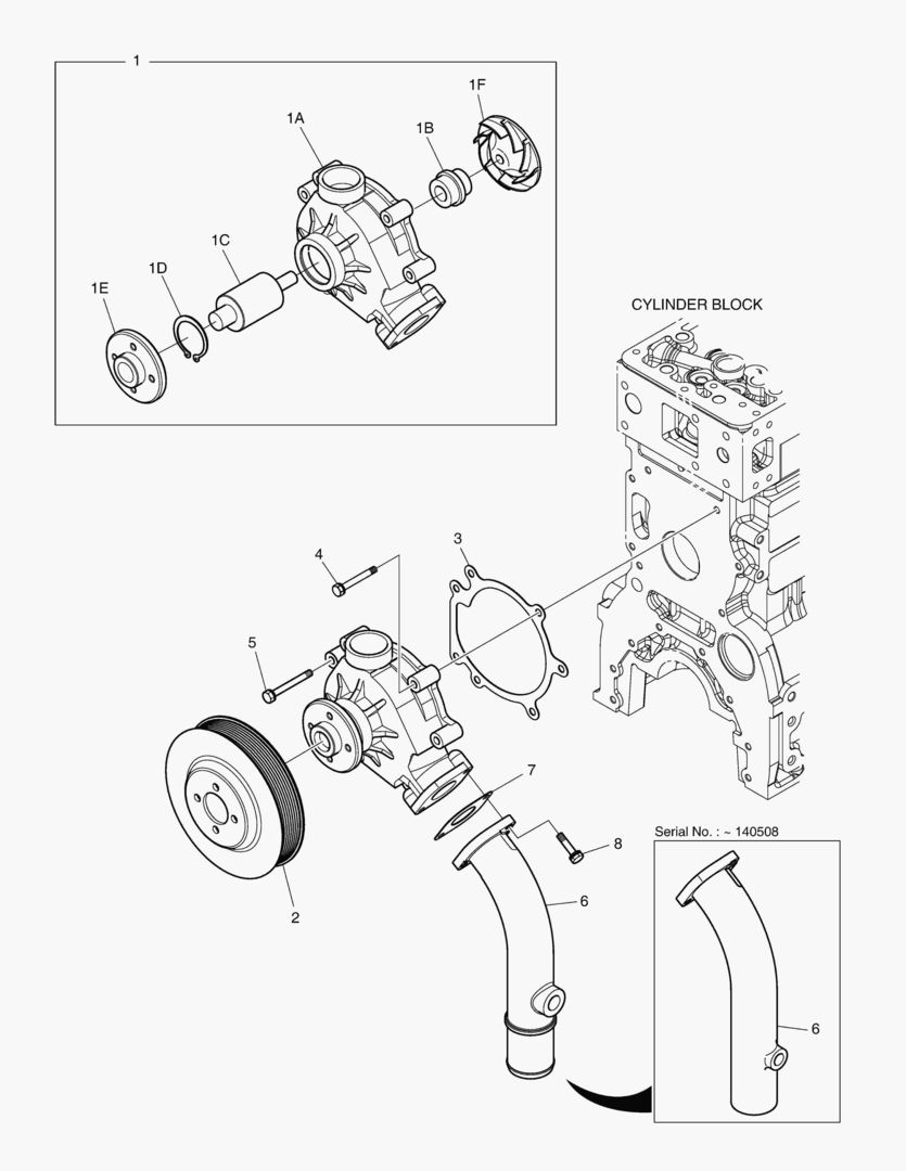 024C WATER PUMP(DL06-MBE01)