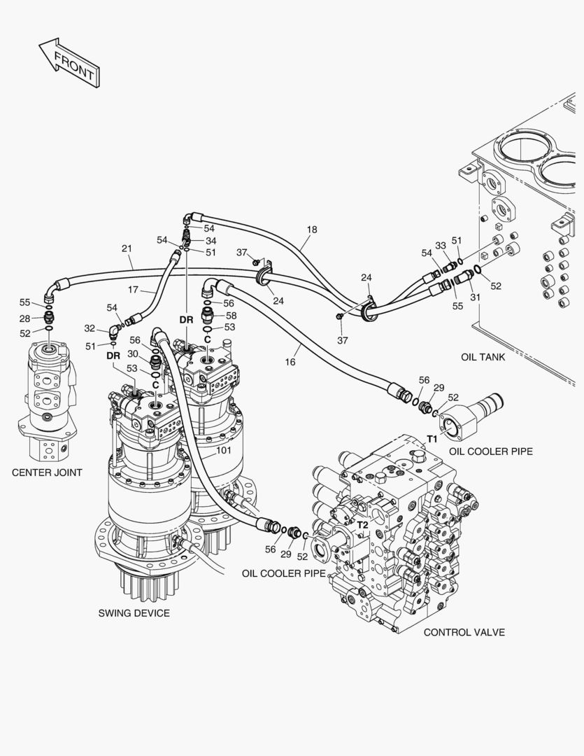 ТУБОПРОВОД МАСЛЯНОГО РАДИАТОРА(3)