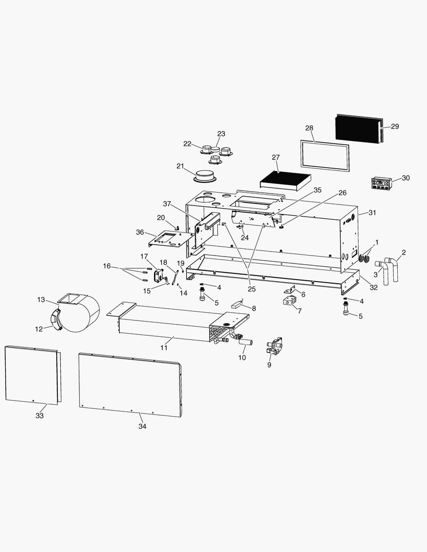Схема G380-7 AIR HEATING UNIT [CAB0235~]