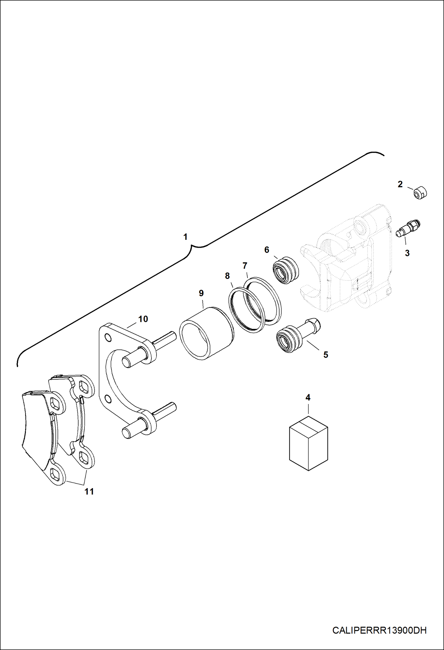 ТОРМОЗА, ЗАДНИЙ ТОРМОЗНОЙ СУППОРТ