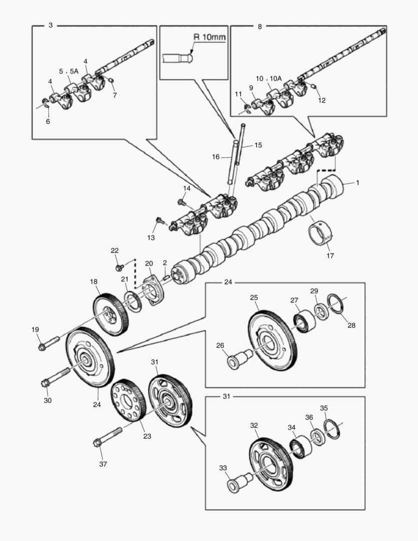 Схема G010-32 TIMING GEAR