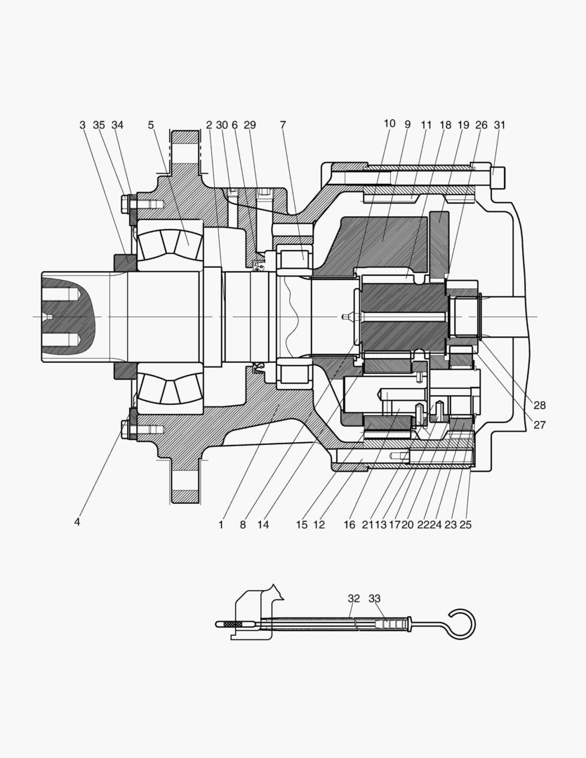 6145 SWING REDUCTION GEAR(2) [121~1380]