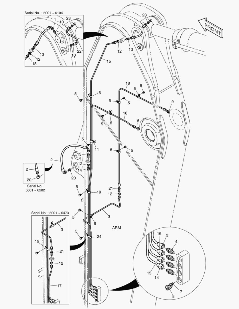 ТРУБОПРОВОД СМАЗОЧНОЙ СИСТЕМЫ -РУКОЯТЬ 3.95 м