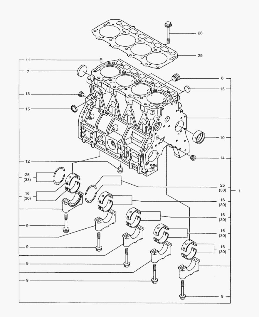 001 CYLINDER BLOCK [1001~1153]
