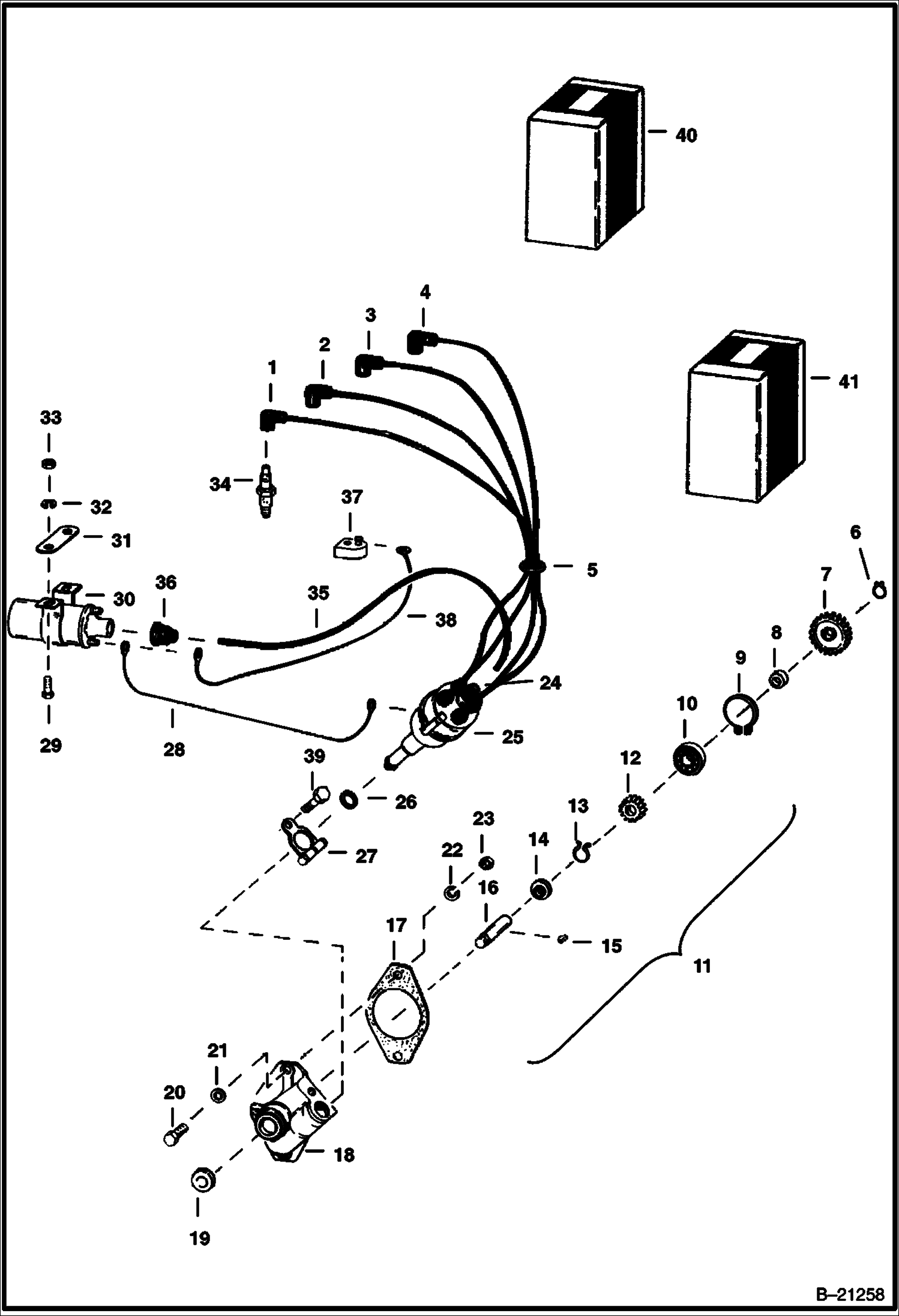 КАТУШКА ЗАЖИГАНИЯ, КАБЕЛИ И ПРИВОД РАСПРЕДЕЛИТЕЛЬНОГО УСТРОЙСТВА