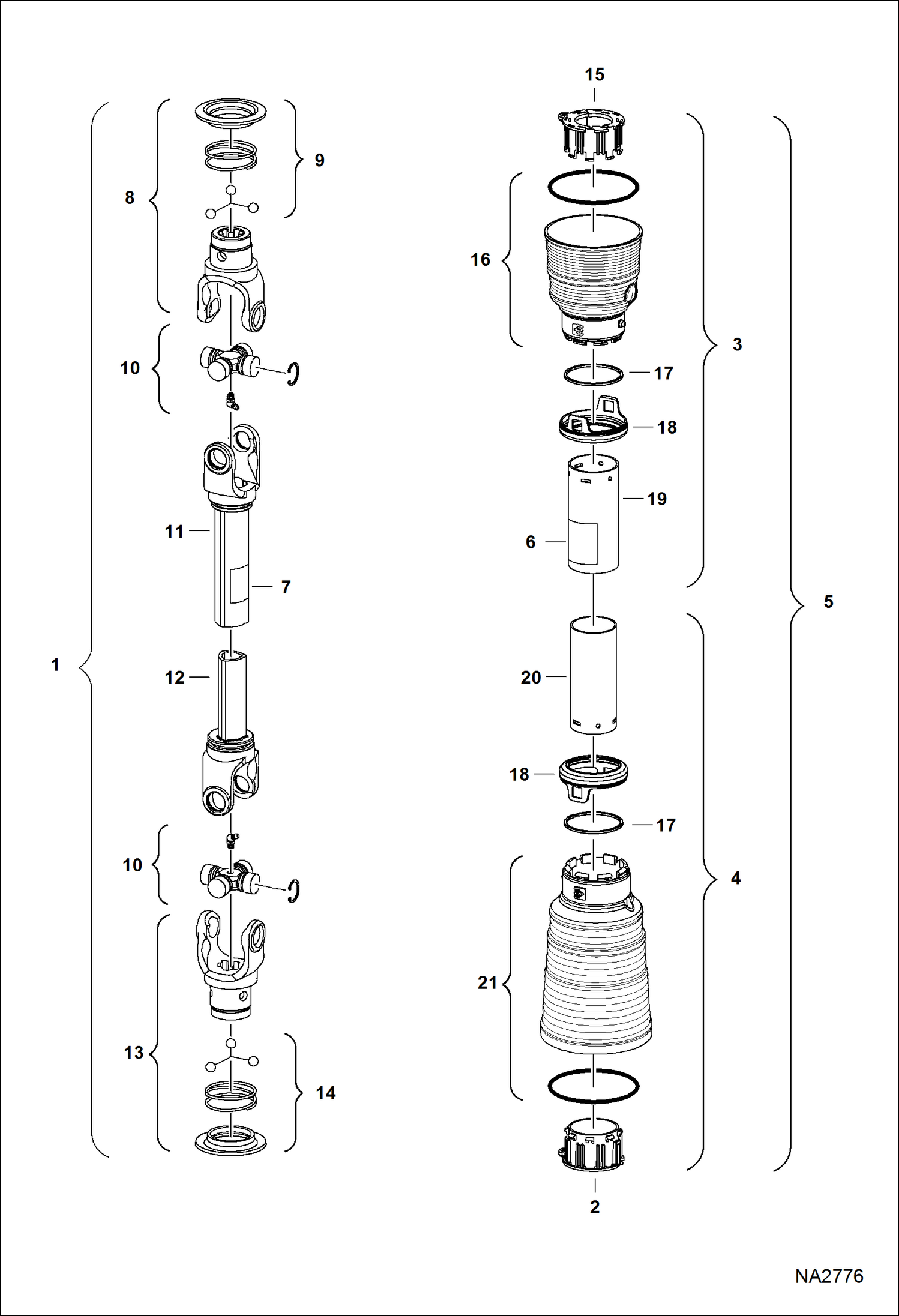 ГАЗОНОКОСИЛКА (ВАЛ ОТБОРА МОЩНОСТИ) (3FM60 AL1C) (3FM72 AL1D) (3FM84 AL1E)