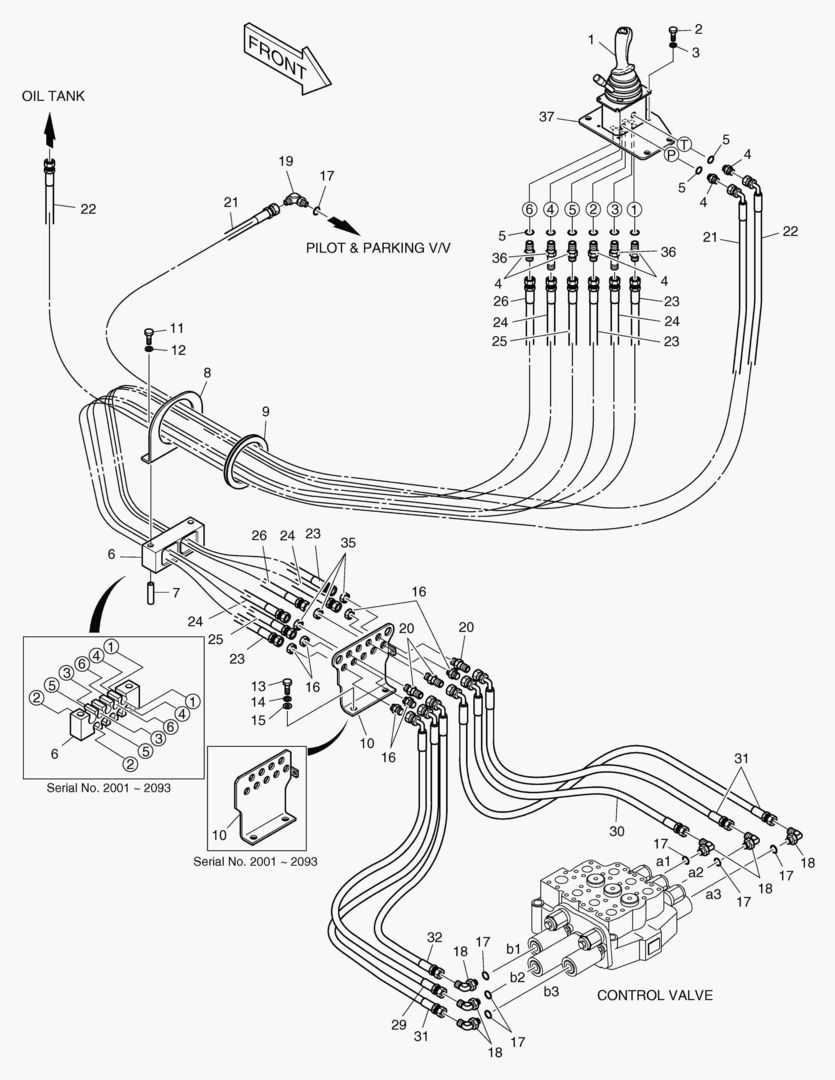 ТРУБОПРОВОД СЕРВОУПРАВЛЕНИЯ-3 КАТУШКИ