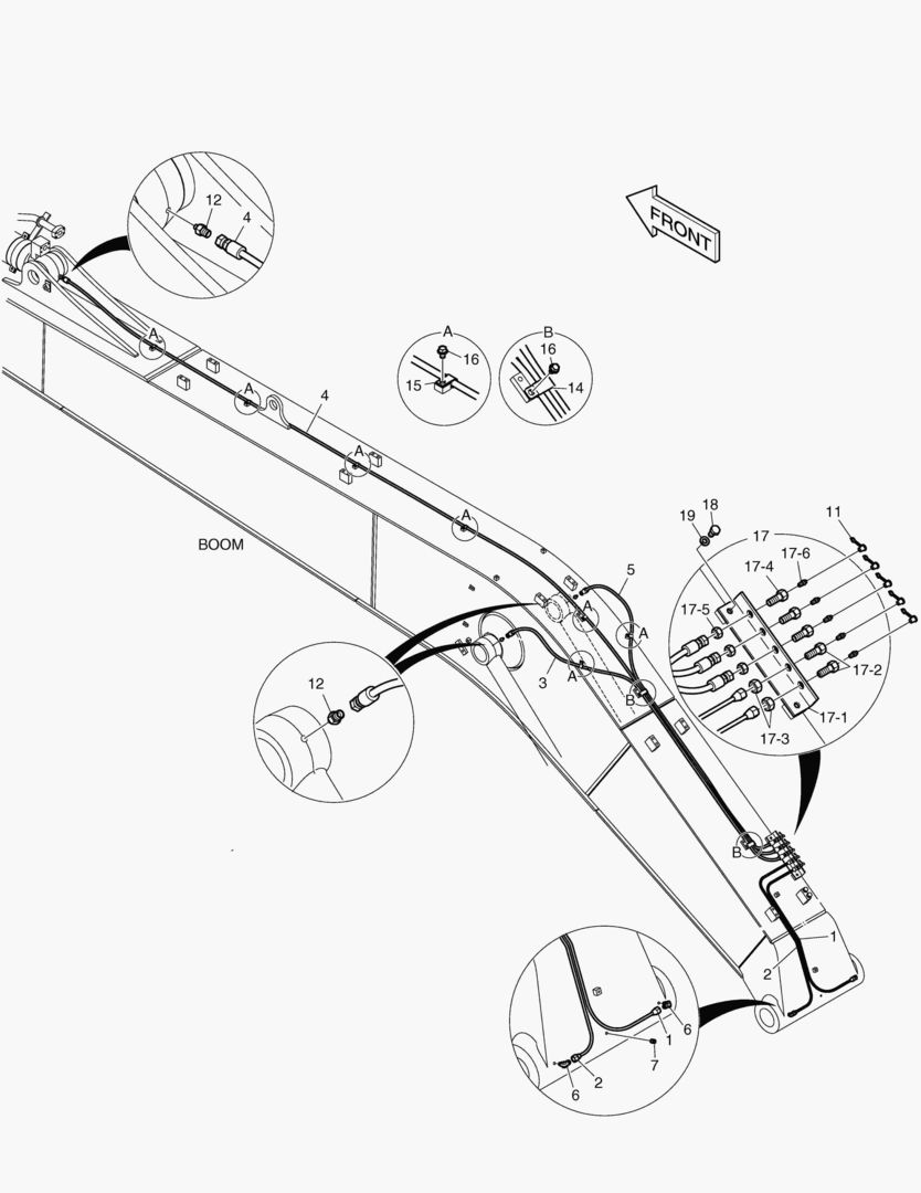 6971 LUBRICATION PIPING - BOOM 8.5m [5391~]