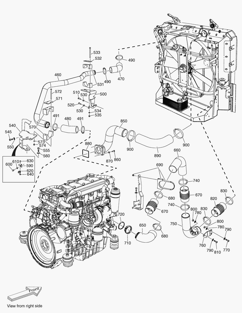 G010-20 PIPES FOR CHARGE AIR COOLER