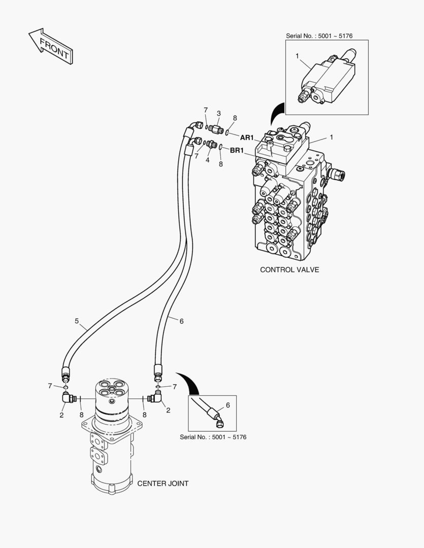 6680 MAIN PIPING - DOZER [5001~5226]