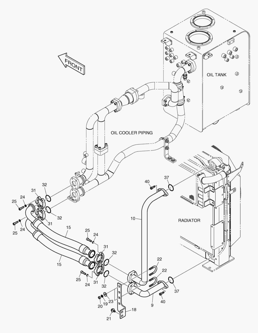 ТУБОПРОВОД МАСЛЯНОГО РАДИАТОРА(3)
