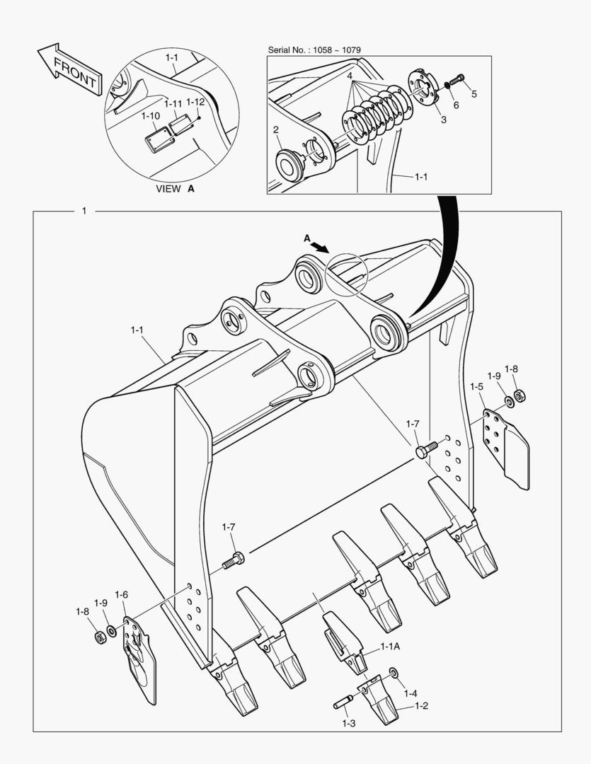 Схема 7000 BUCKET ASS`Y - 1.75mВі