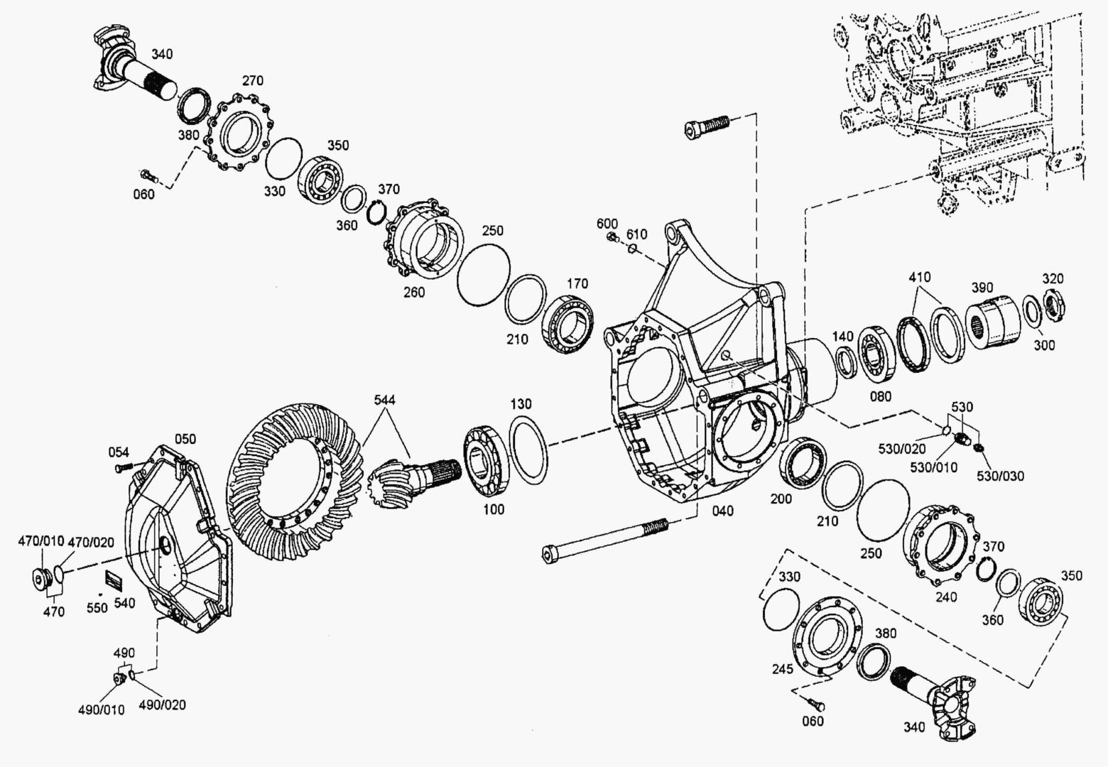G070-86 DIFF.CARRIER
