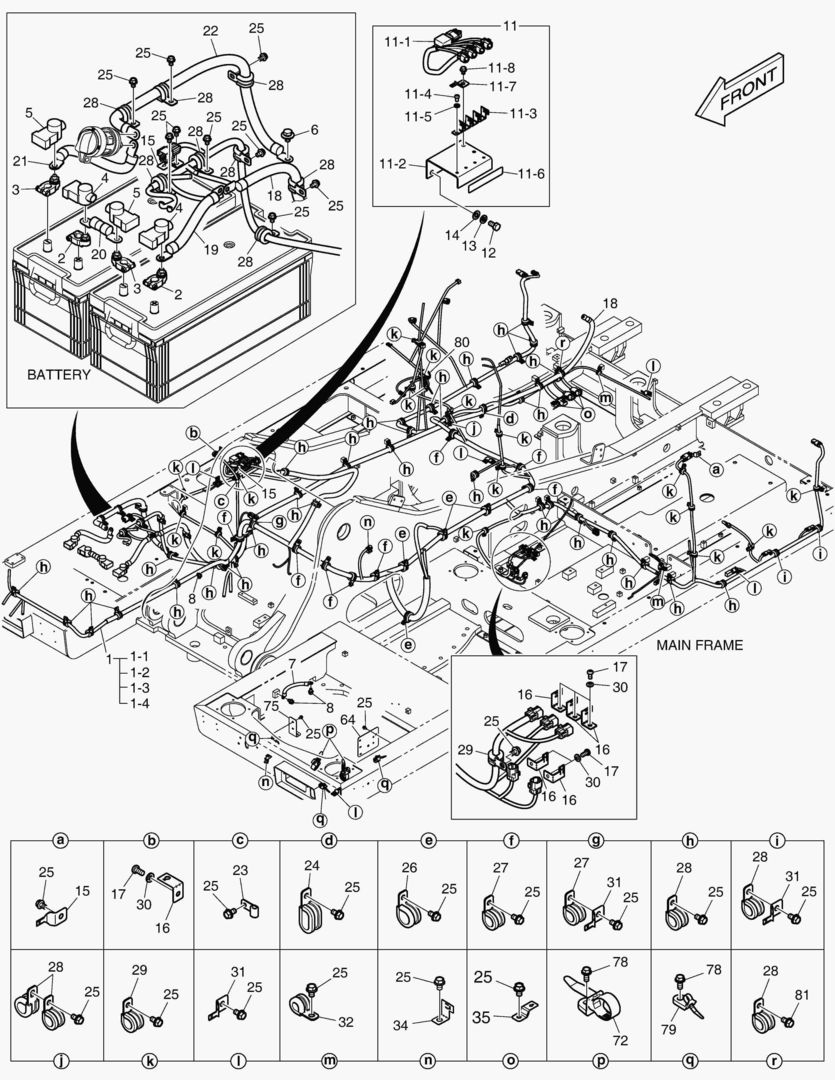 1870 ELECTRIC PARTS - WIRING HARNESS [5001~5060]