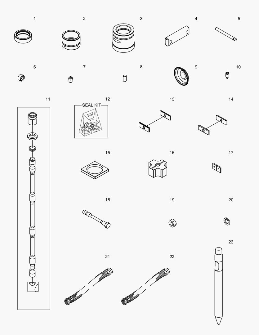 Схема 5140 RECOMMENDED SPARE PARTS [100101~100119]