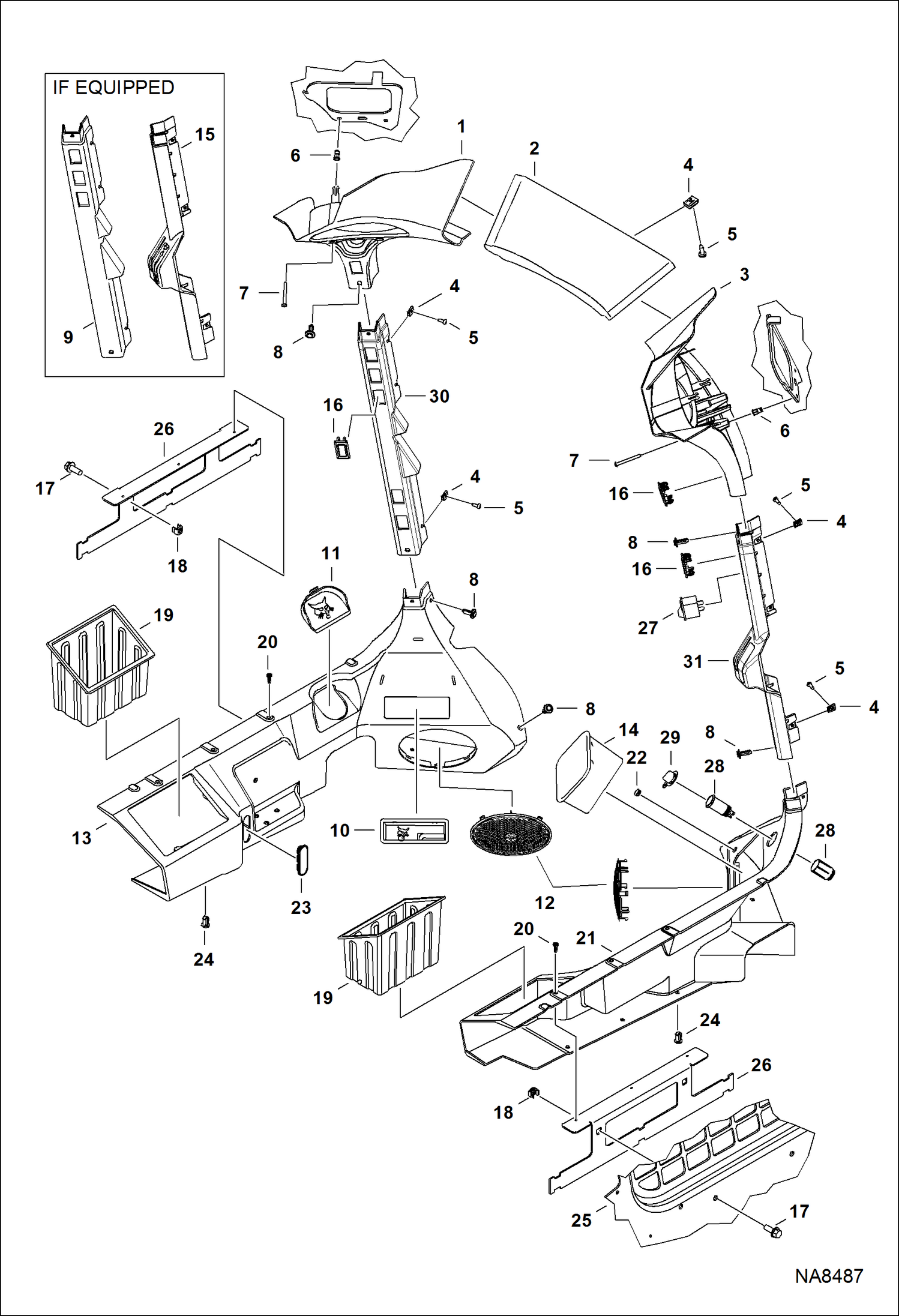 КАБИНА ВОДИТЕЛЯ (ВНУТРЕННЕЕ ОБОРУДОВАНИЕ КАБИНЫ) (DELUXE)