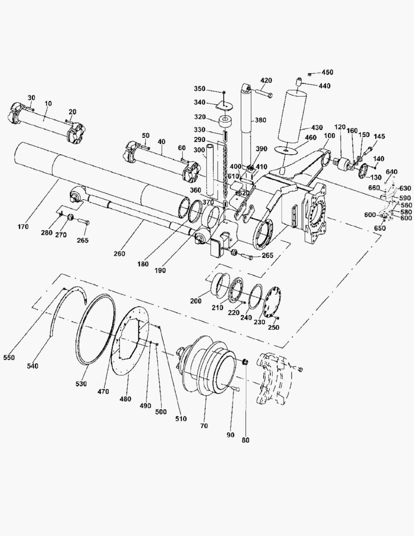 Спецтехника G250-2 FRONT AXLE SUSPENSION; MT25