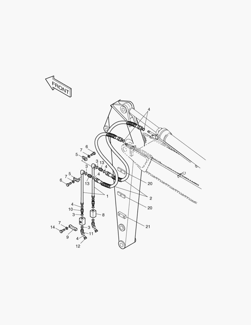 Спецтехника 7440 ARM PIPING-ARM 2.4m(1 & 2 WAY-ARTI.BOOM) [1121~] - главное фото