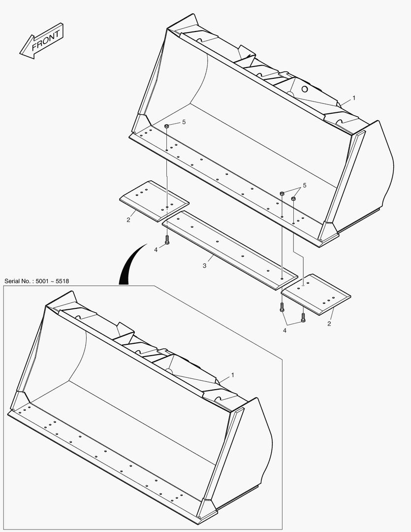 Спецтехника 5340 BUCKET-2.6mВі-CUTTING [5001~10184] - главное фото