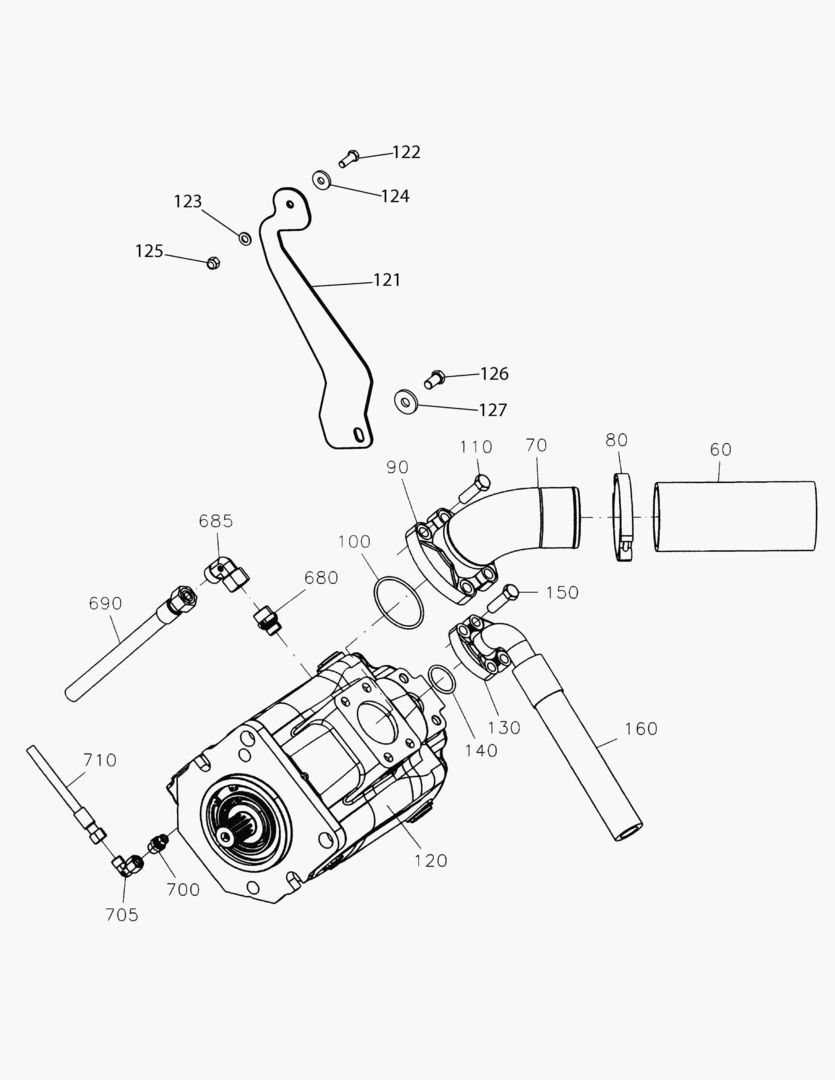 G190-10 MAIN HYDRAULIC PUMP