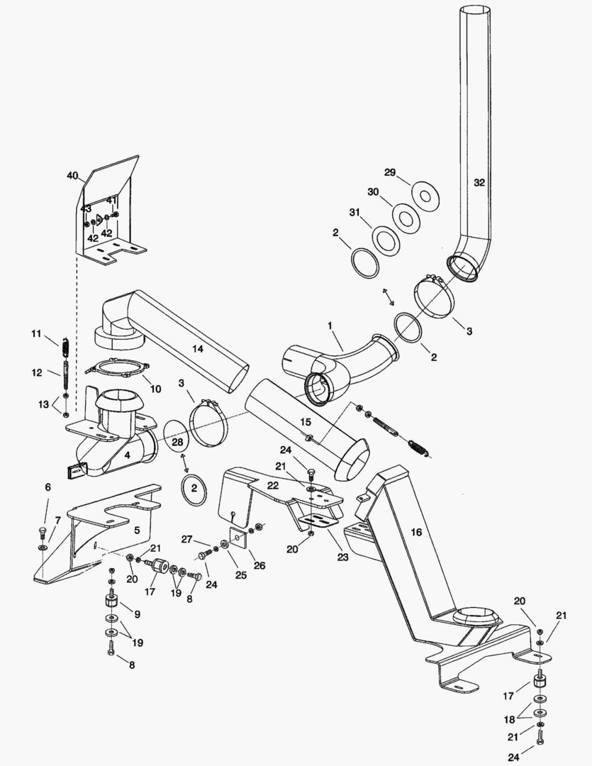 Спецтехника G090-13 EXHAUST HEATING FOR DUMP BODY