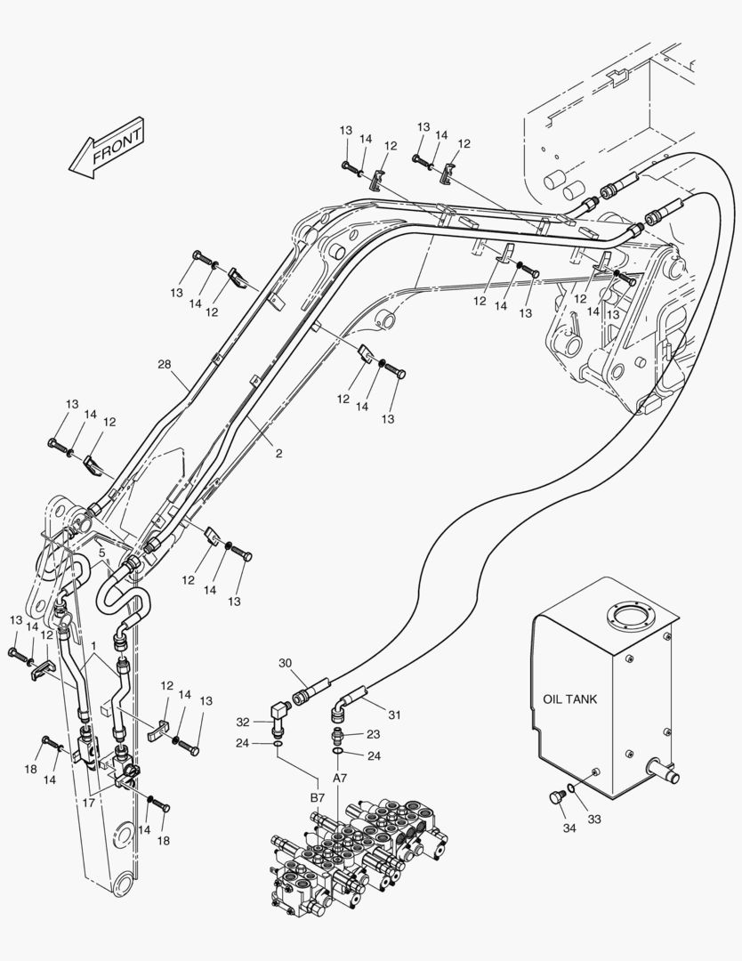 ТРУБОПРОВОД ГИДРОМОЛОТА - 2 ПУТИ