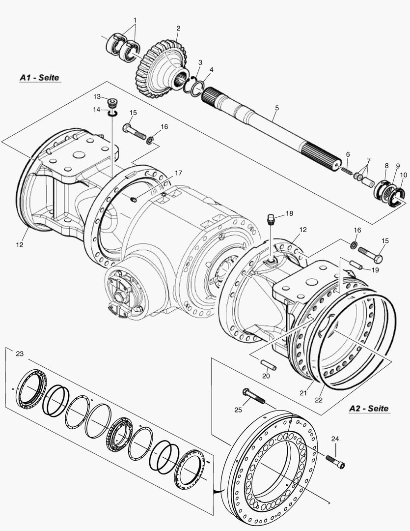 G090-8 AXLE BEAM ASS`Y