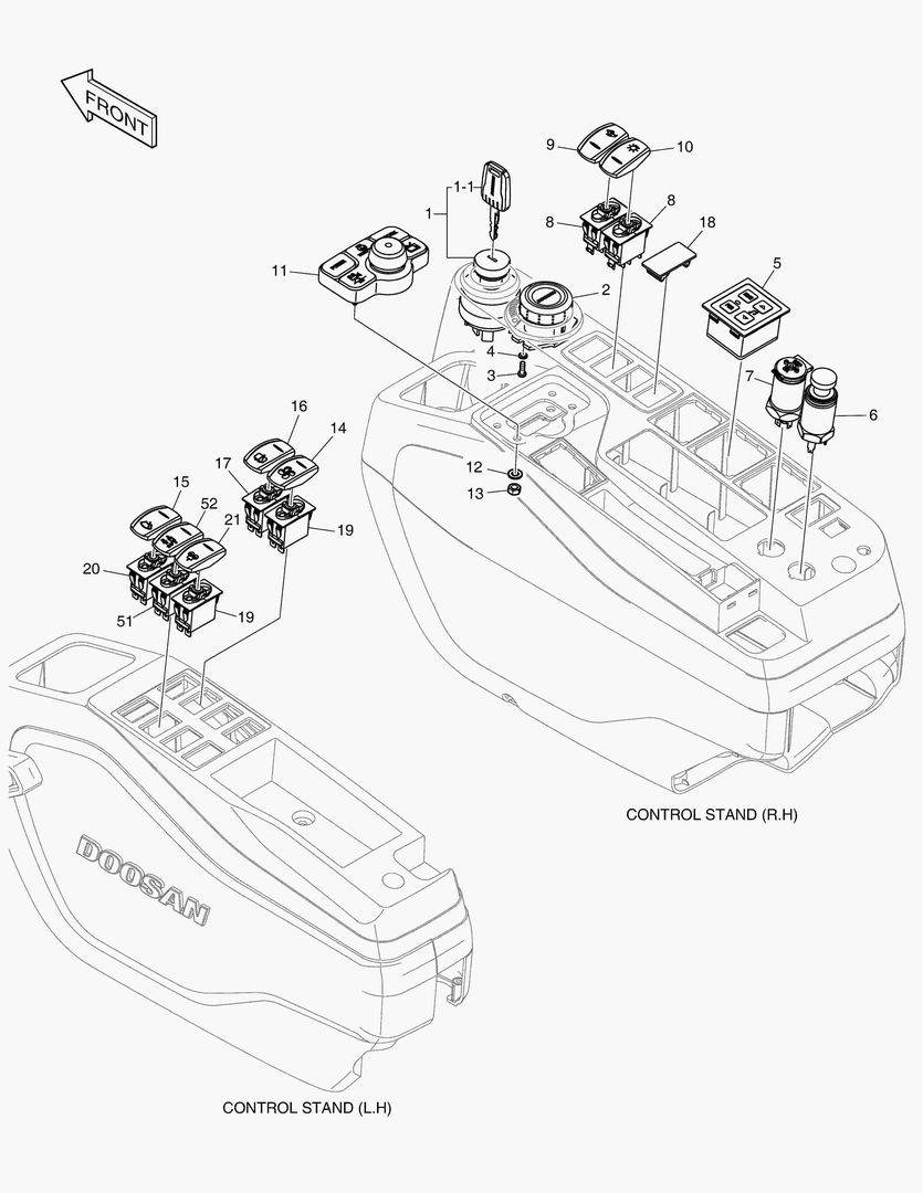 Спецтехника 6530 ELECTRIC PARTS - CONTROL STAND(OREGON CABIN)