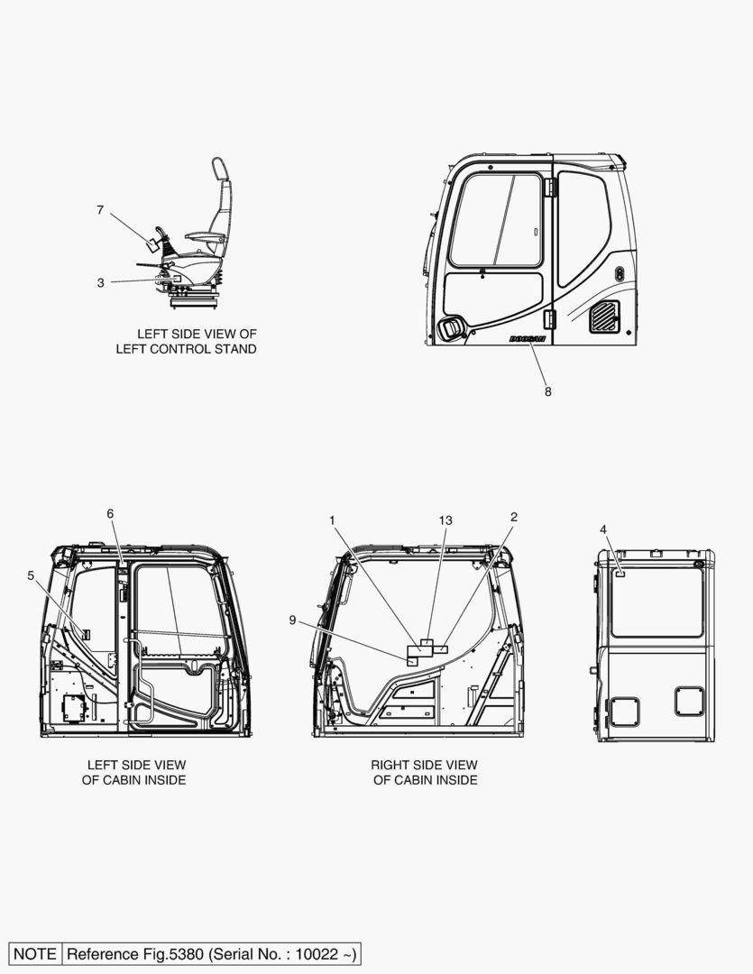 5150 NAME PLATE - CABIN(EUROPE) [10001~10021]