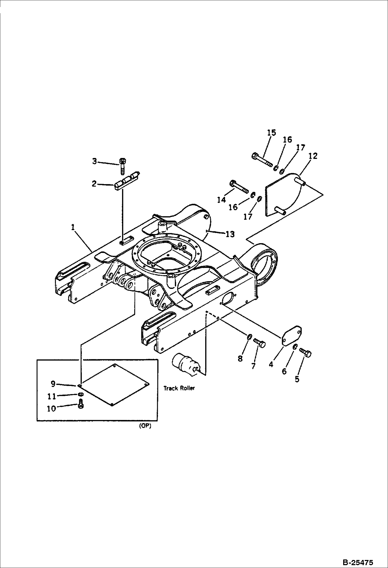 РАМА ГУСЕНИЦЫ (ДЛЯ РЕЗИНОВОГО БАШМАКА) (ОПЦИЯ)
