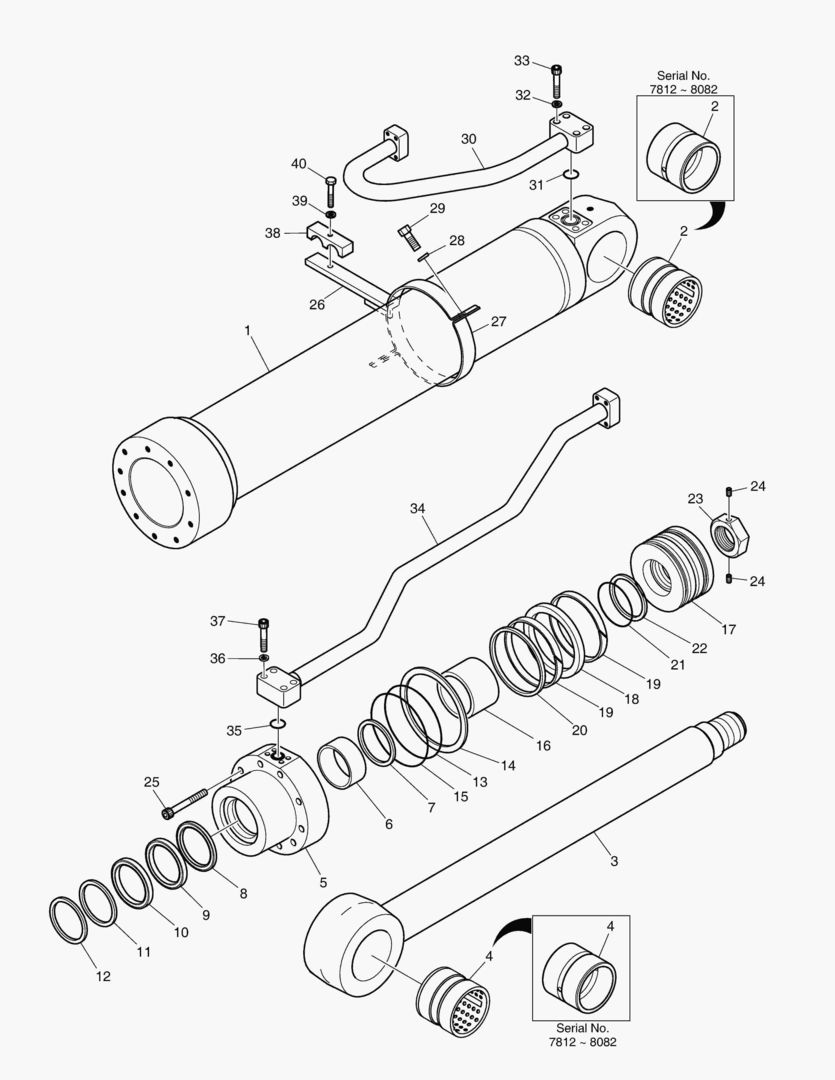 4241 BOOM CYLINDER - R.H. [7812~]