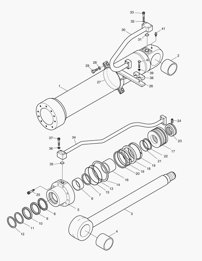 Спецтехника 4450 BOOM CYLINDER - L.H.(ARTI) [5001~5183] - главное фото