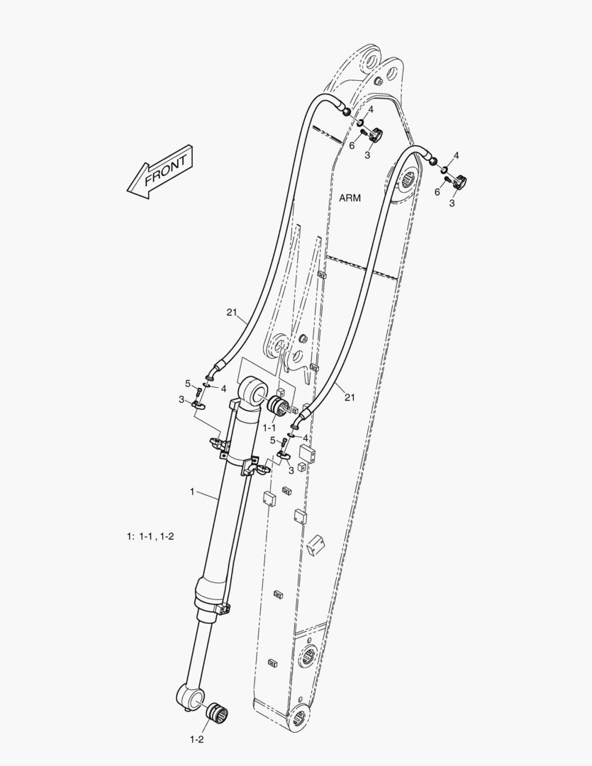 ГИДРОСИСТЕМА РУКОЯТИ - РУКОЯТЬ 3.0 м