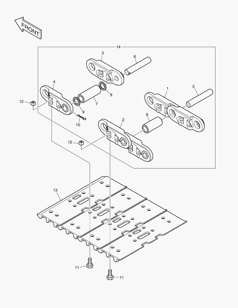 БАШМАК ГУСЕНИЦЫ В СБОРЕ - 450G