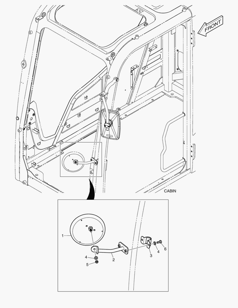ЗЕРКАЛО - ДОПОЛНИТЕЛЬНЫЙ(КАБИНА)