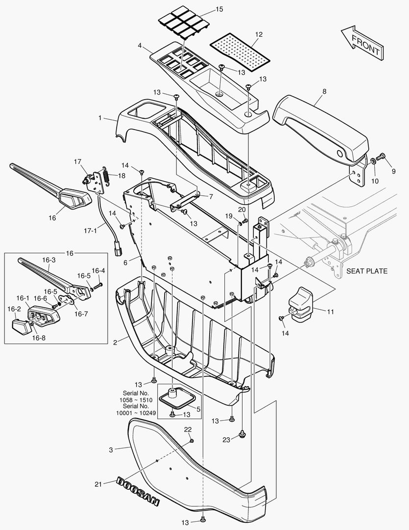 Схема ПУЛЬТ УПРАВЛЕНИЯ - ЛЕВОСТОРОННИЙ
