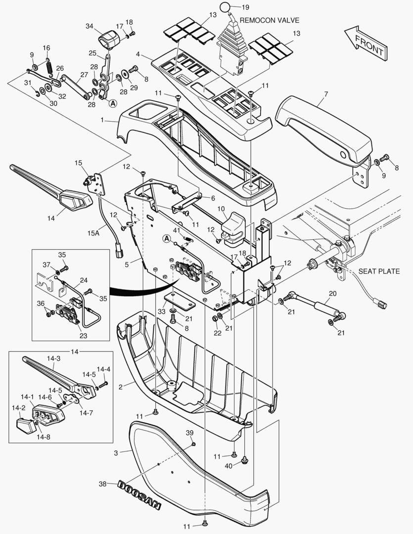 ПУЛЬТ УПРАВЛЕНИЯ - ЛЕВОСТОРОННИЙ