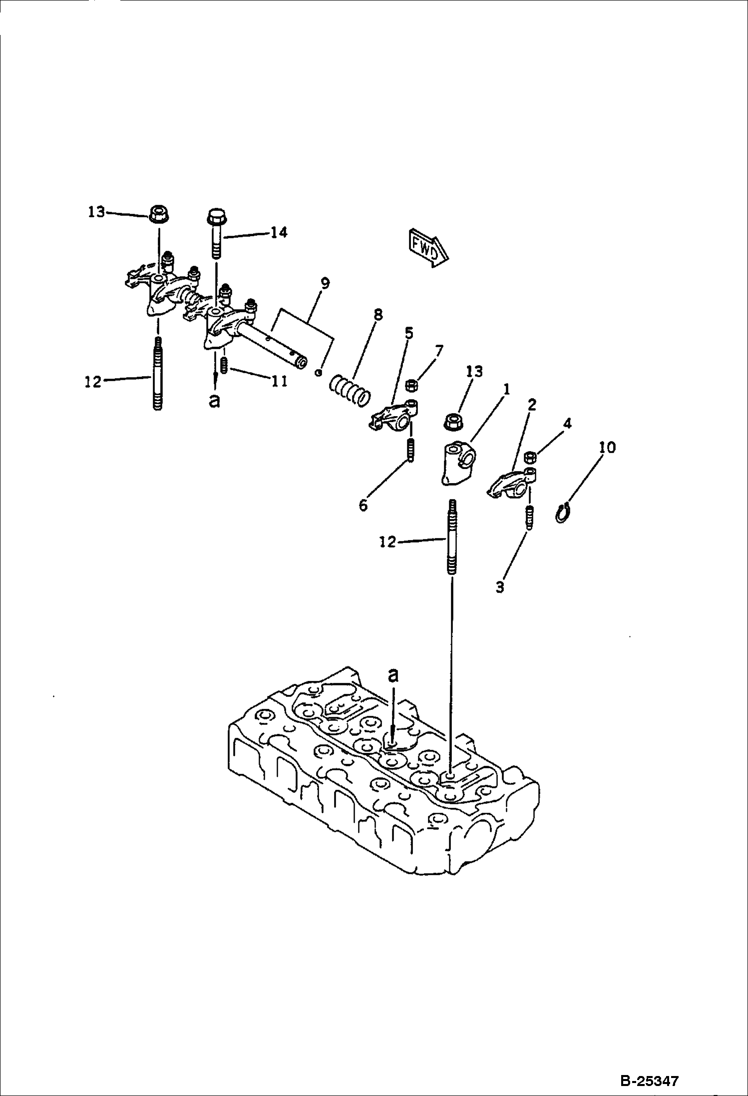 Схема КОРОМЫСЛО КЛАПАНА