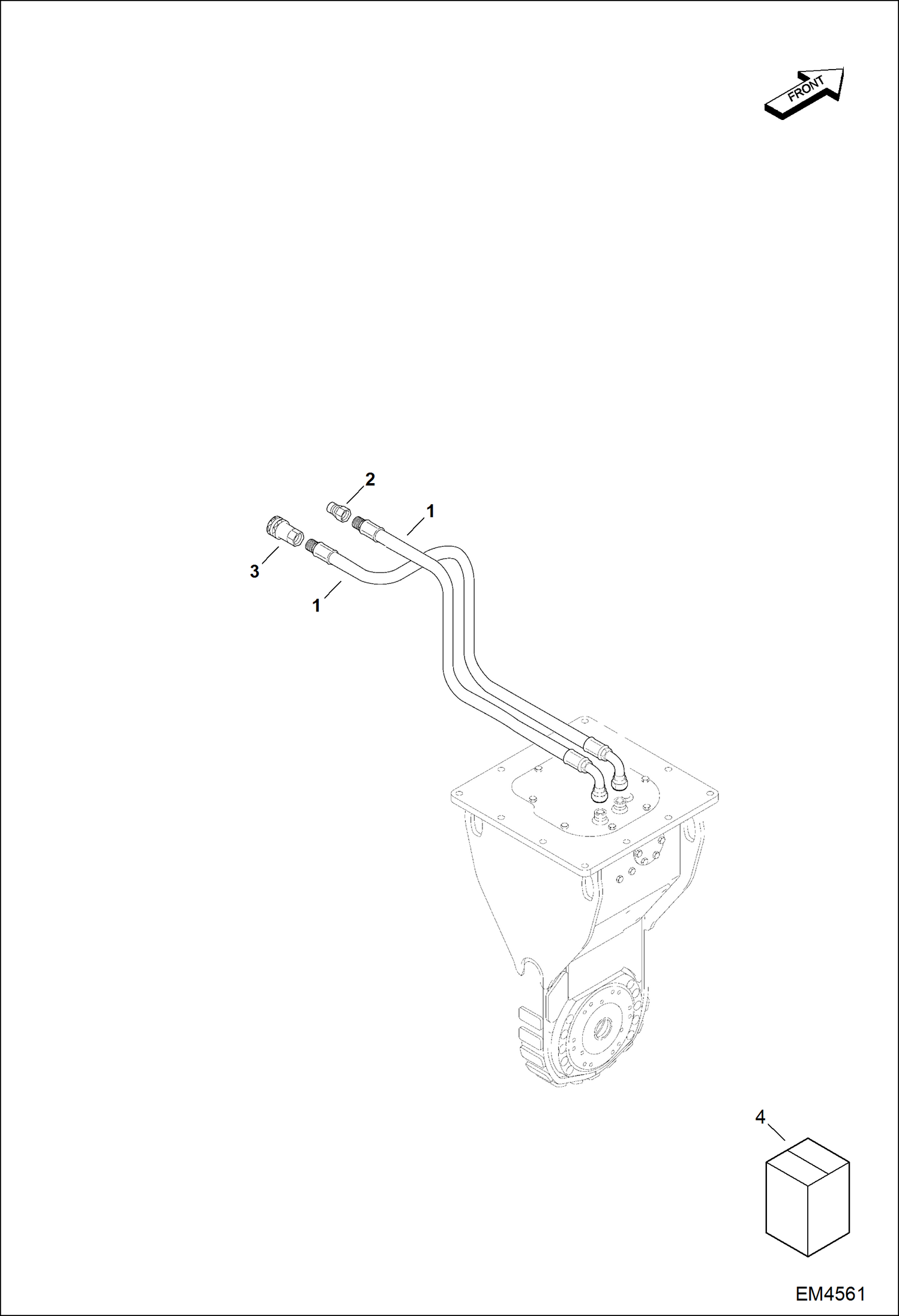 РОТОРНЫЕ ФРЕЗЫ (КОМПЛЕКТ ШЛАНГОВ) (ЭКСКАВАТОР) (СЕРИЙНЫЙ НОМЕР AS9W00101 И ВЫШЕ)