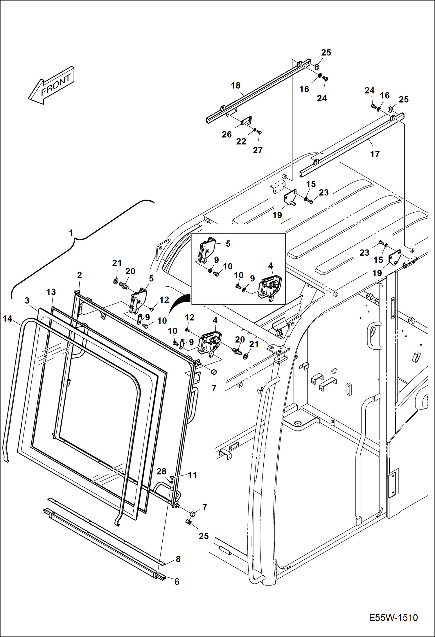 КАБИНА ВОДИТЕЛЯ (ЛОБОВОЕ СТЕКЛО)