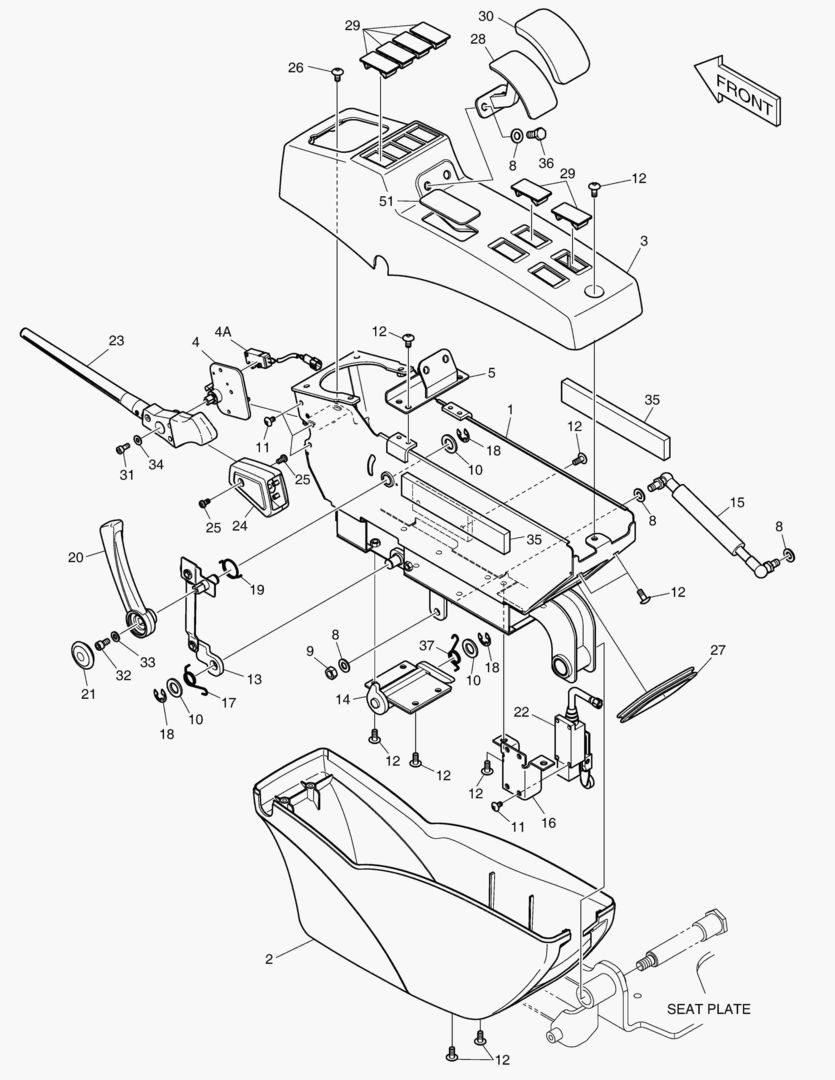 ПУЛЬТ УПРАВЛЕНИЯ - ЛЕВОСТОРОННИЙ