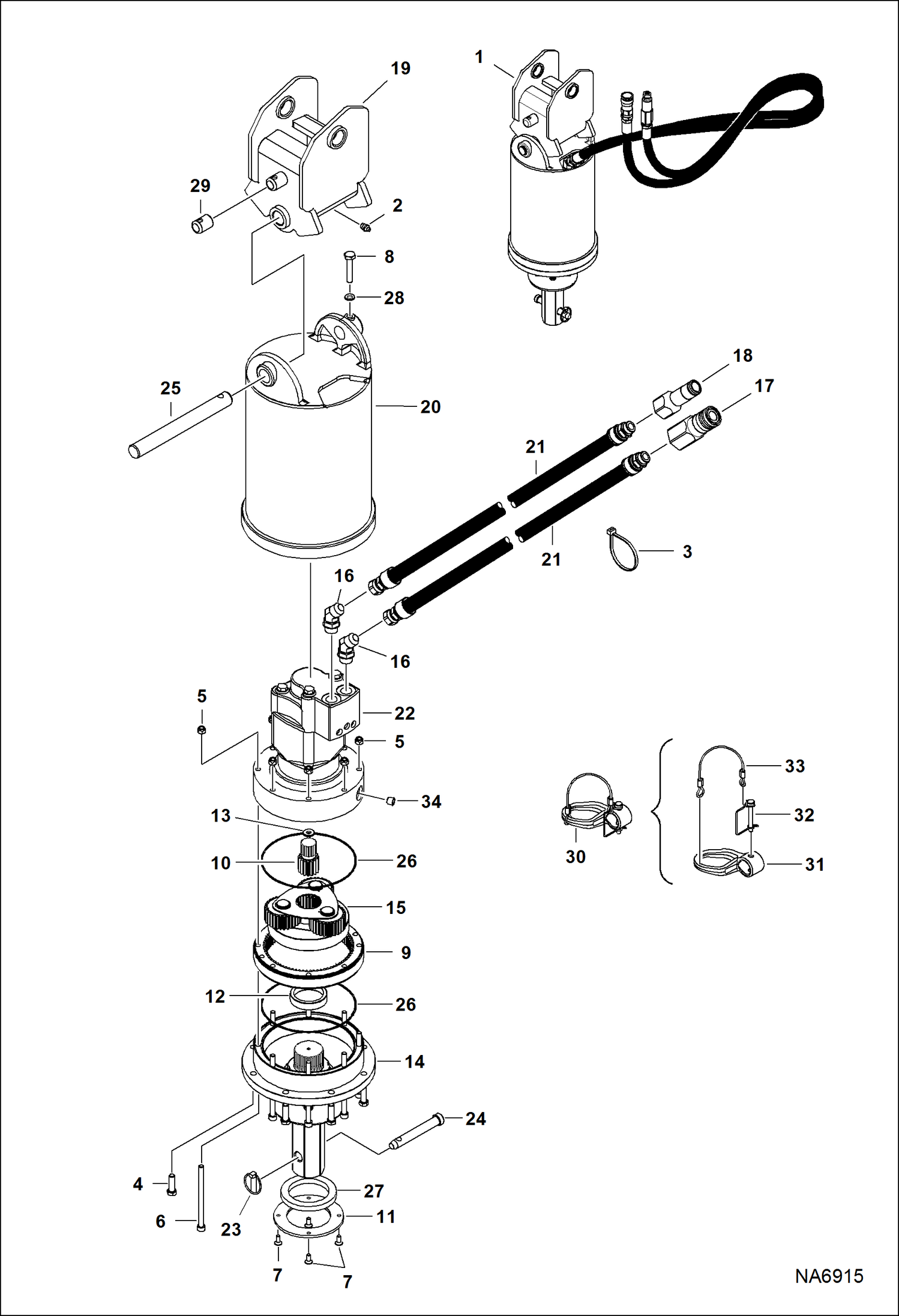 БУР ГИДРАВЛИЧЕСКИЙ (35PH AZLA)