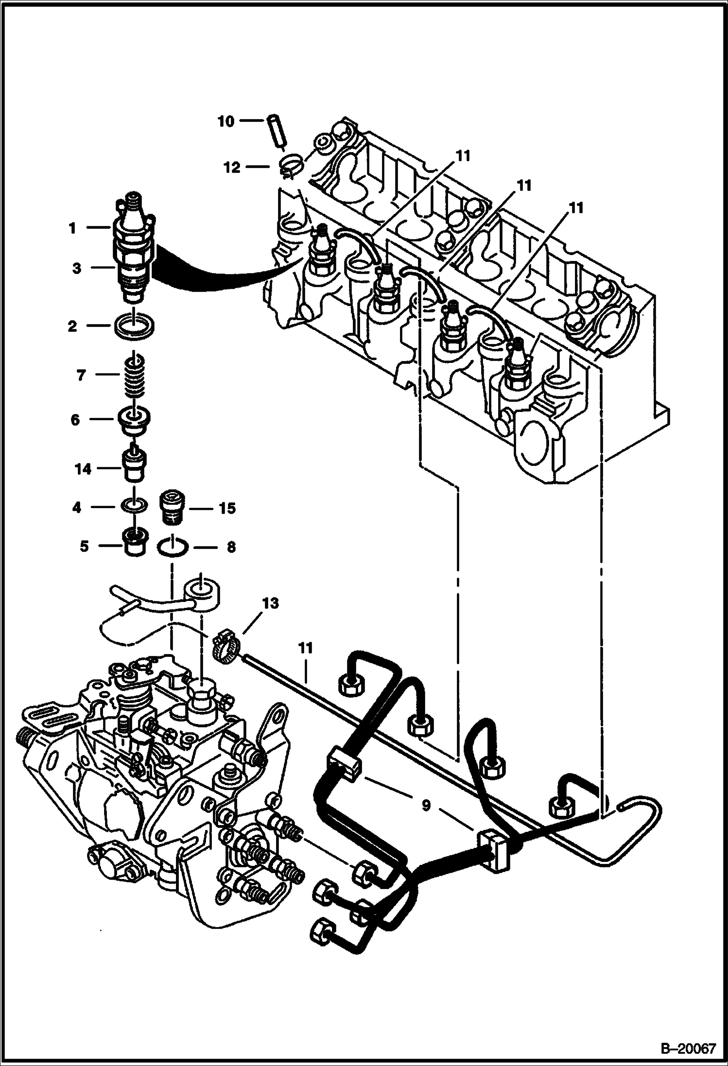ТРУБОПРОВОД ТОПЛИВНОЙ ФОРСУНКИ