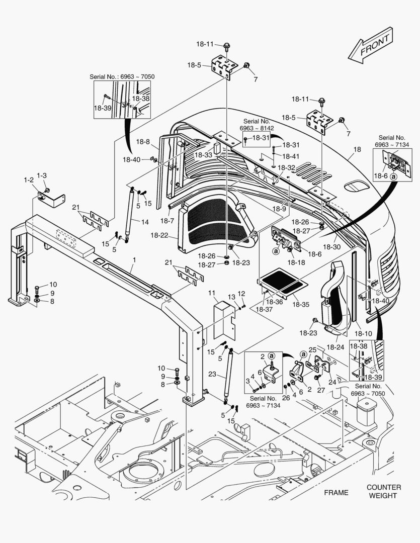 1631 SUPPORT & BONNET ASS`Y [6963~]