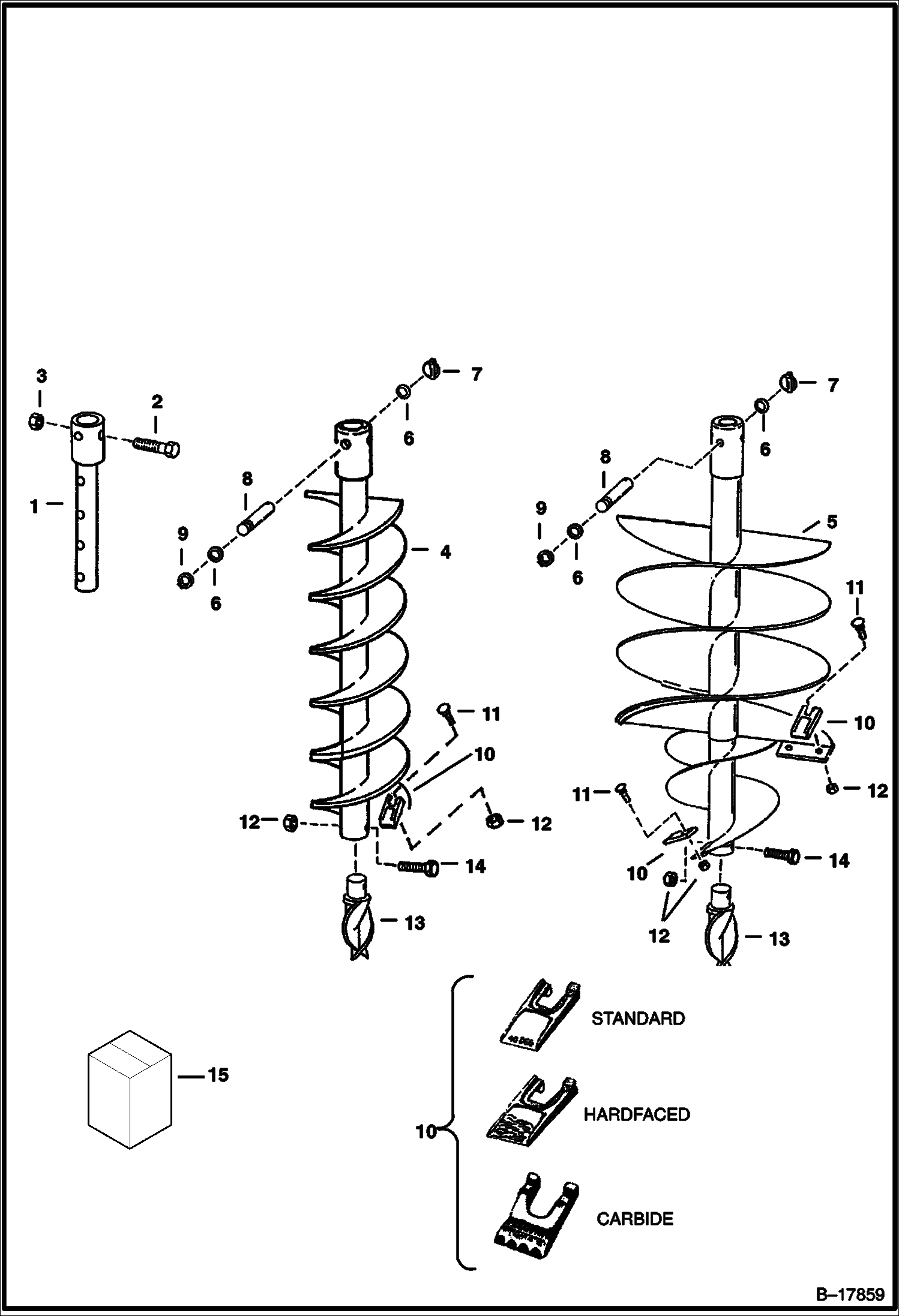 БУР ГИДРАВЛИЧЕСКИЙ (BOBCAT - СТАНДАРТ - ДВОЙНОЙ КРУГЛЫЙ ПРИВОДНОЙ РЕМЕНЬ - PENGO)