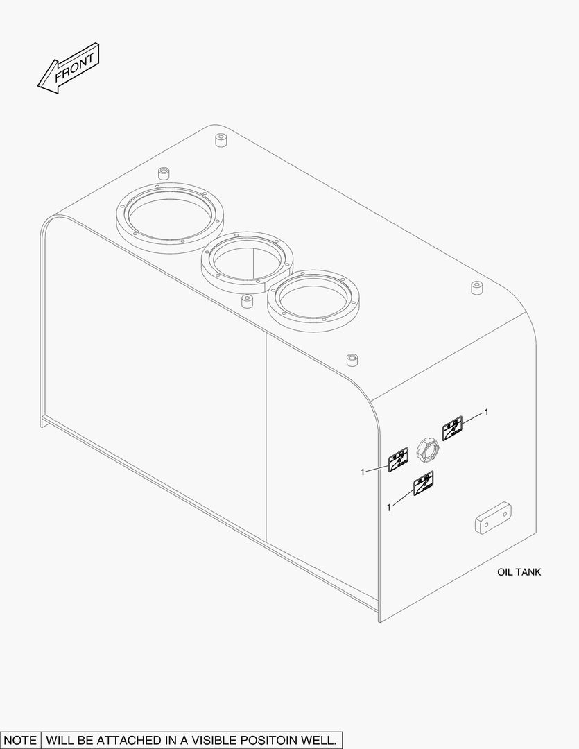 4370 DECAL - OIL CHECK (STANDARD TEMPERATURE)